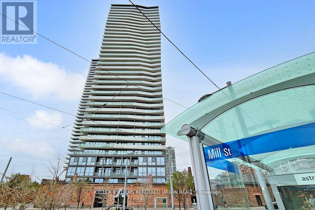 604 - 390 Cherry Street, Toronto, ON - Outdoor With Balcony With Facade