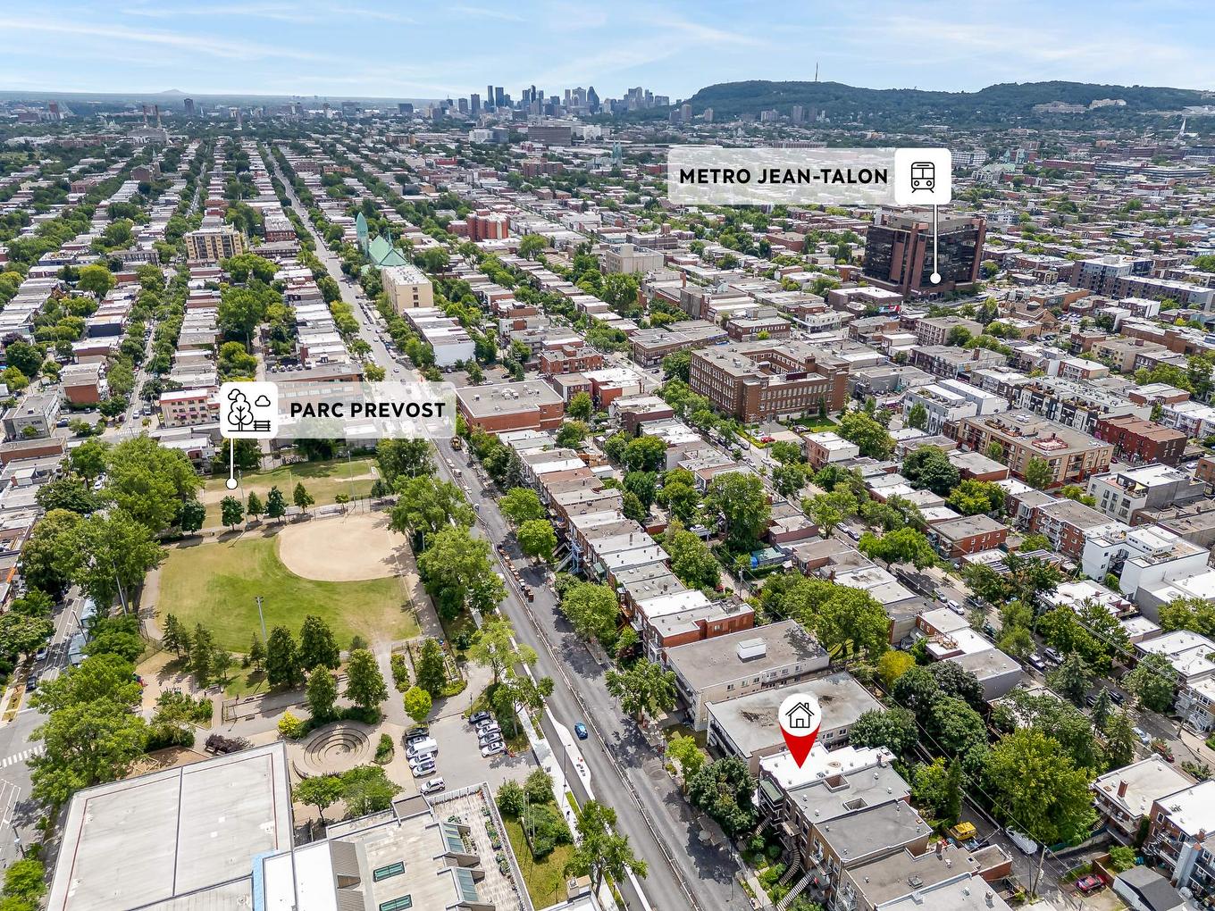 Photo aérienne - 7332 Av. Christophe-Colomb, Montréal (Villeray/Saint-Michel/Parc-Extension), QC - Outdoor With View