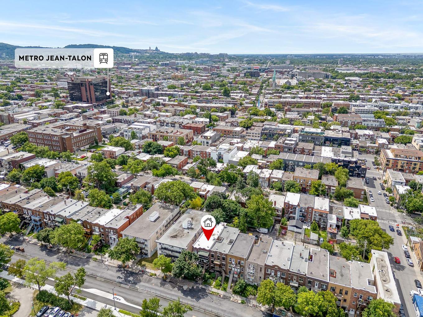 Photo aérienne - 7332 Av. Christophe-Colomb, Montréal (Villeray/Saint-Michel/Parc-Extension), QC - Outdoor With View