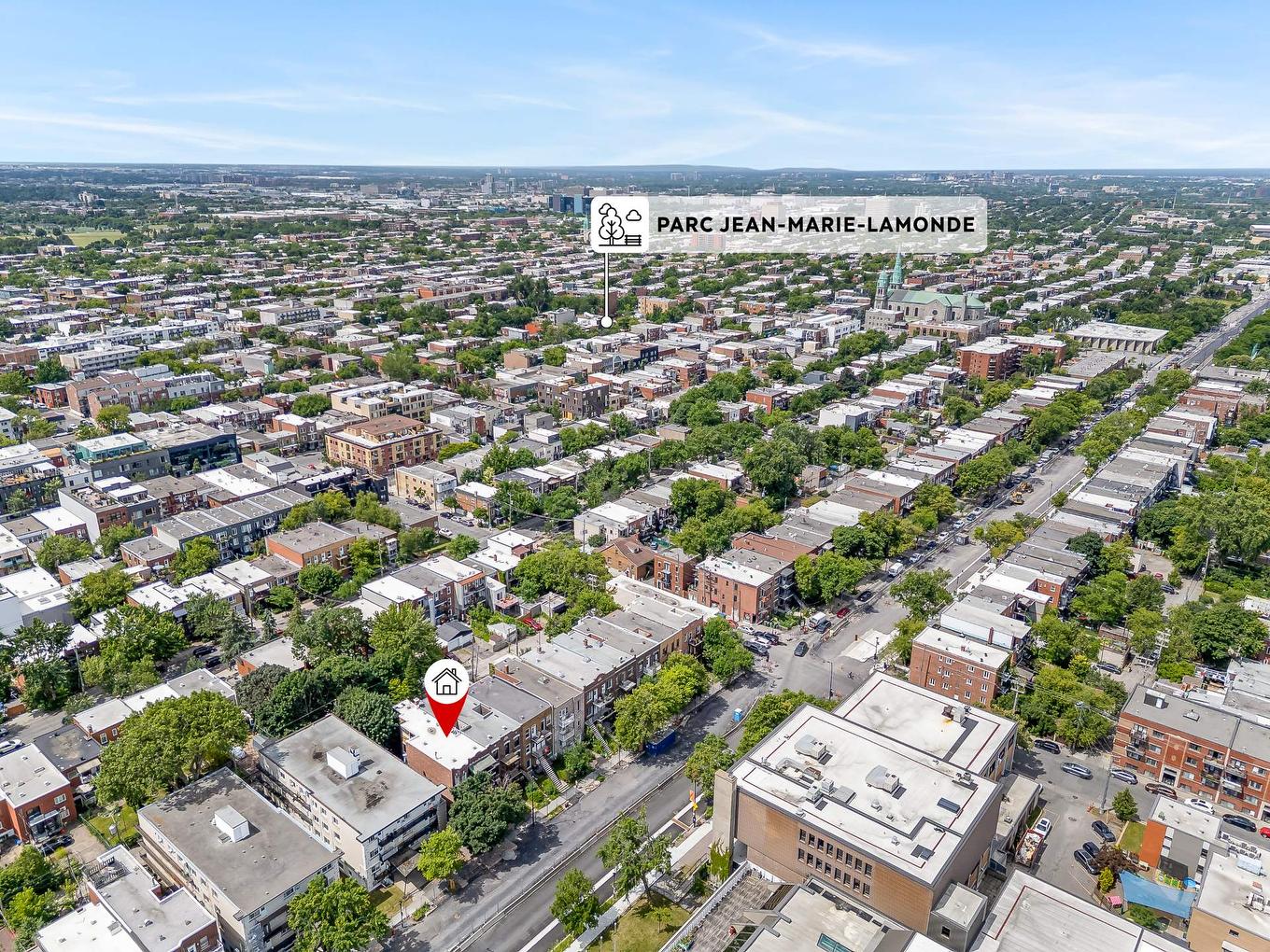 Photo aérienne - 7332 Av. Christophe-Colomb, Montréal (Villeray/Saint-Michel/Parc-Extension), QC - Outdoor With View