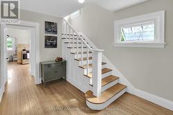 Staircase leading to upstairs bedrooms -