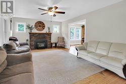 Large living room, opening to dining/kitchen -