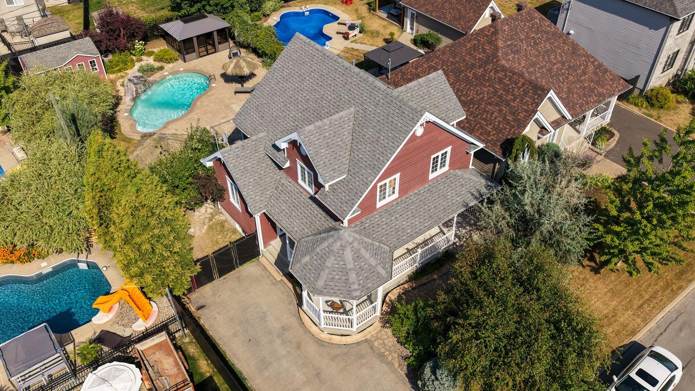 Aerial photo - 1 Rue Antoine-Couillard, Mercier, QC - Outdoor With In Ground Pool