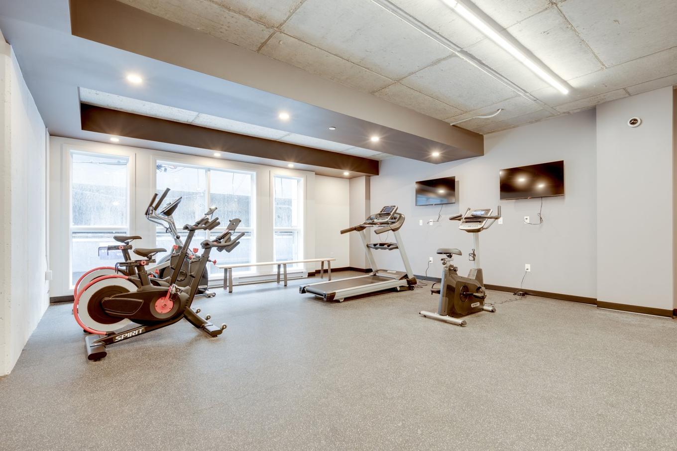 Exercise room - 606-735 Boul. Charest E., Québec (La Cité-Limoilou), QC - Indoor Photo Showing Gym Room