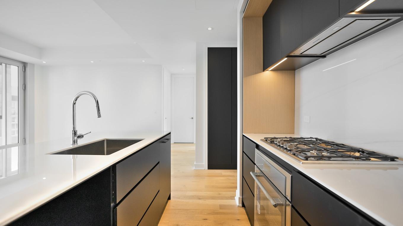 Cuisine - 3709-1020 Rue De La Montagne, Montréal (Ville-Marie), QC - Indoor Photo Showing Kitchen With Upgraded Kitchen