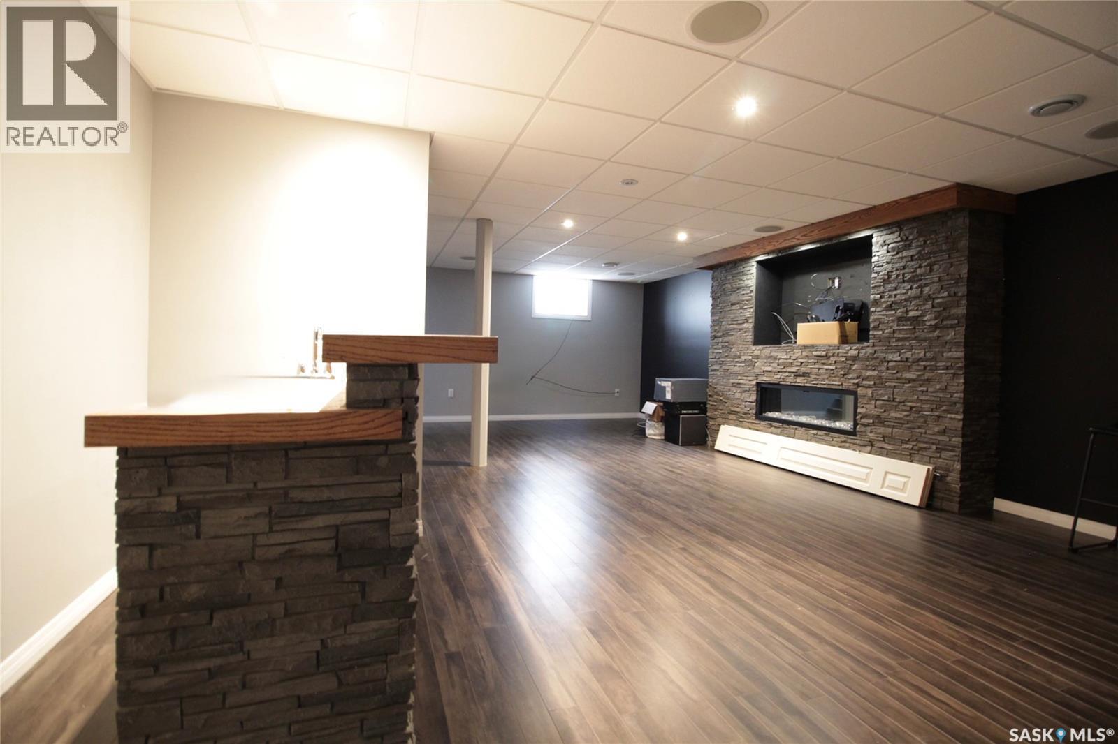 813 Moose Street, Moosomin, SK - Indoor With Fireplace