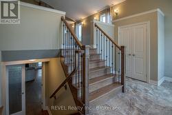 Front entry leading to lower -