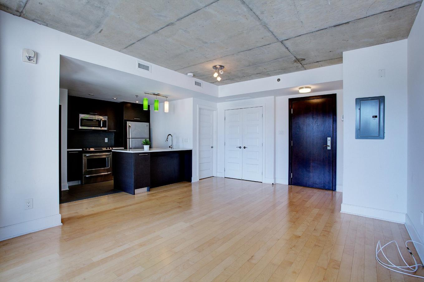 Living room - 704-1045 Rue Wellington, Montréal (Le Sud-Ouest), QC - Indoor Photo Showing Kitchen