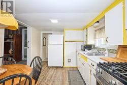 View of the kitchen from the laundry room -
