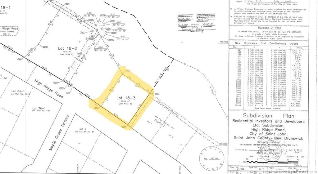 Tbd High Ridge Rd, Saint John, NB