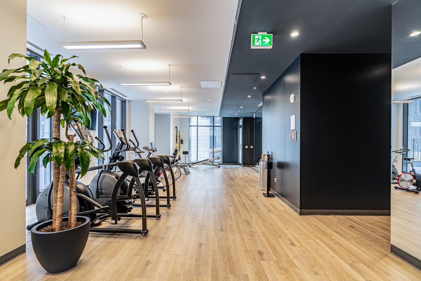 Exercise room - 709-628 Rue St-Jacques, Montréal (Ville-Marie), QC - Indoor Photo Showing Gym Room