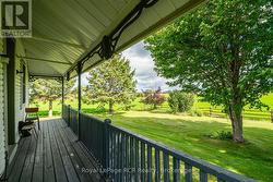 covered front porch -