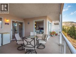 Covered deck with spectacular views of Okanagan Lake -