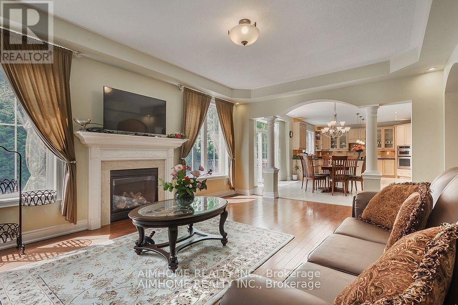 107 Monkhouse Road, Markham, ON - Indoor Photo Showing Living Room With Fireplace