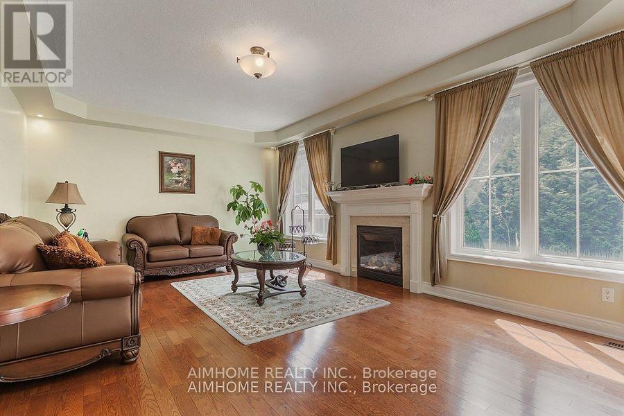 107 Monkhouse Road, Markham, ON - Indoor Photo Showing Living Room With Fireplace