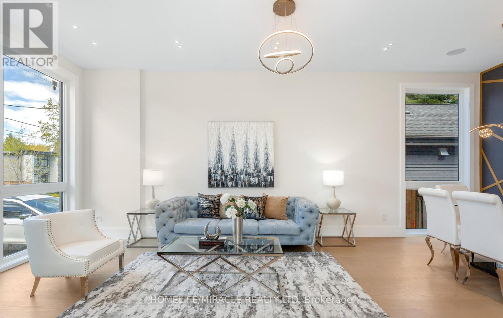 55 Adanac Drive, Toronto, ON - Indoor Photo Showing Living Room