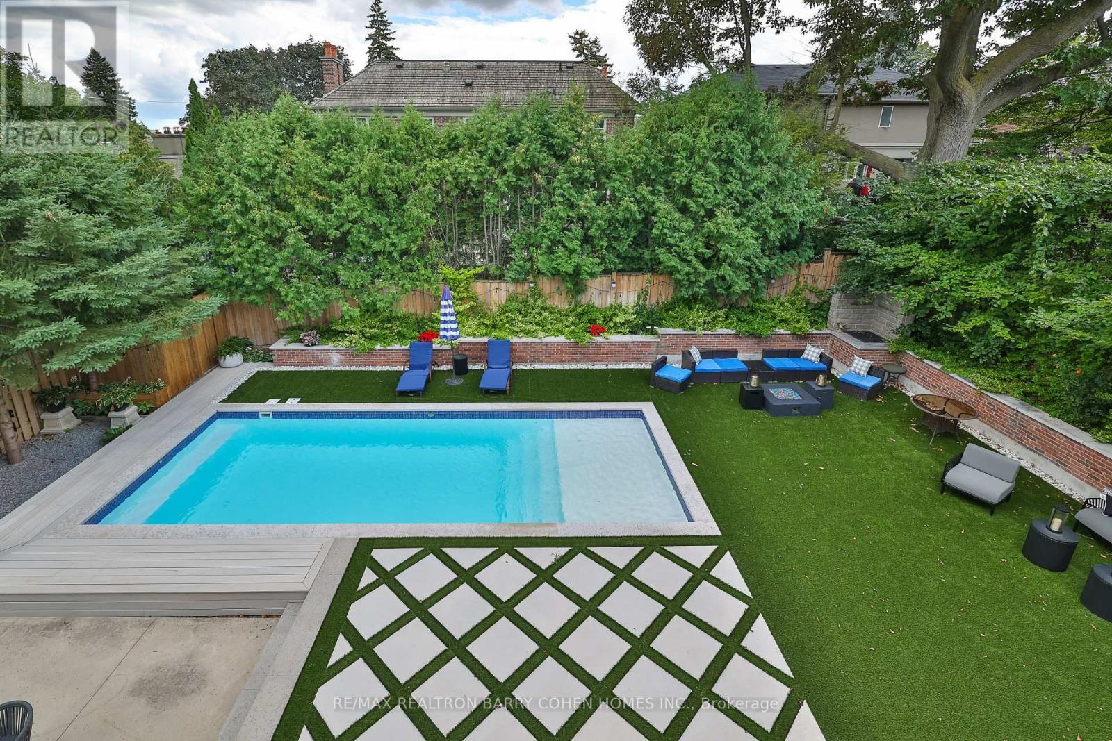 33 Stratheden Road, Toronto, ON - Outdoor With In Ground Pool With Backyard