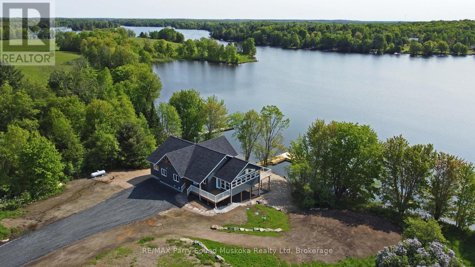49 Hardies Road, Mckellar, ON - Outdoor With Body Of Water With View
