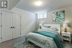 Lower Level Bedroom Virtual Staging -