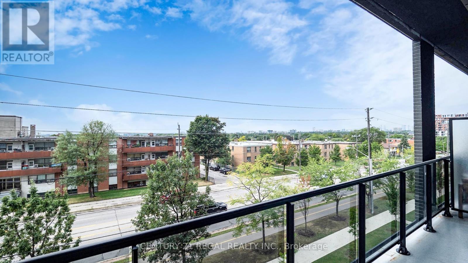 314 - 50 George Butchart Drive, Toronto, ON - Outdoor With Balcony With View