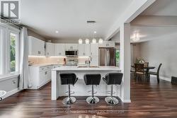 Kitchen island bar. -