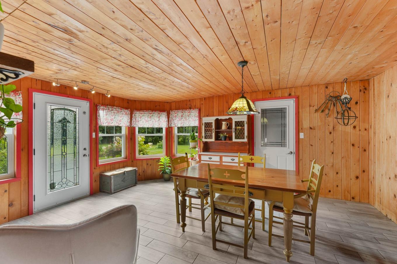 Dining room - 1190Z Ch. Du Ruisseau-St-Georges N., Saint-Jacques, QC - Outdoor With Deck Patio Veranda With Exterior