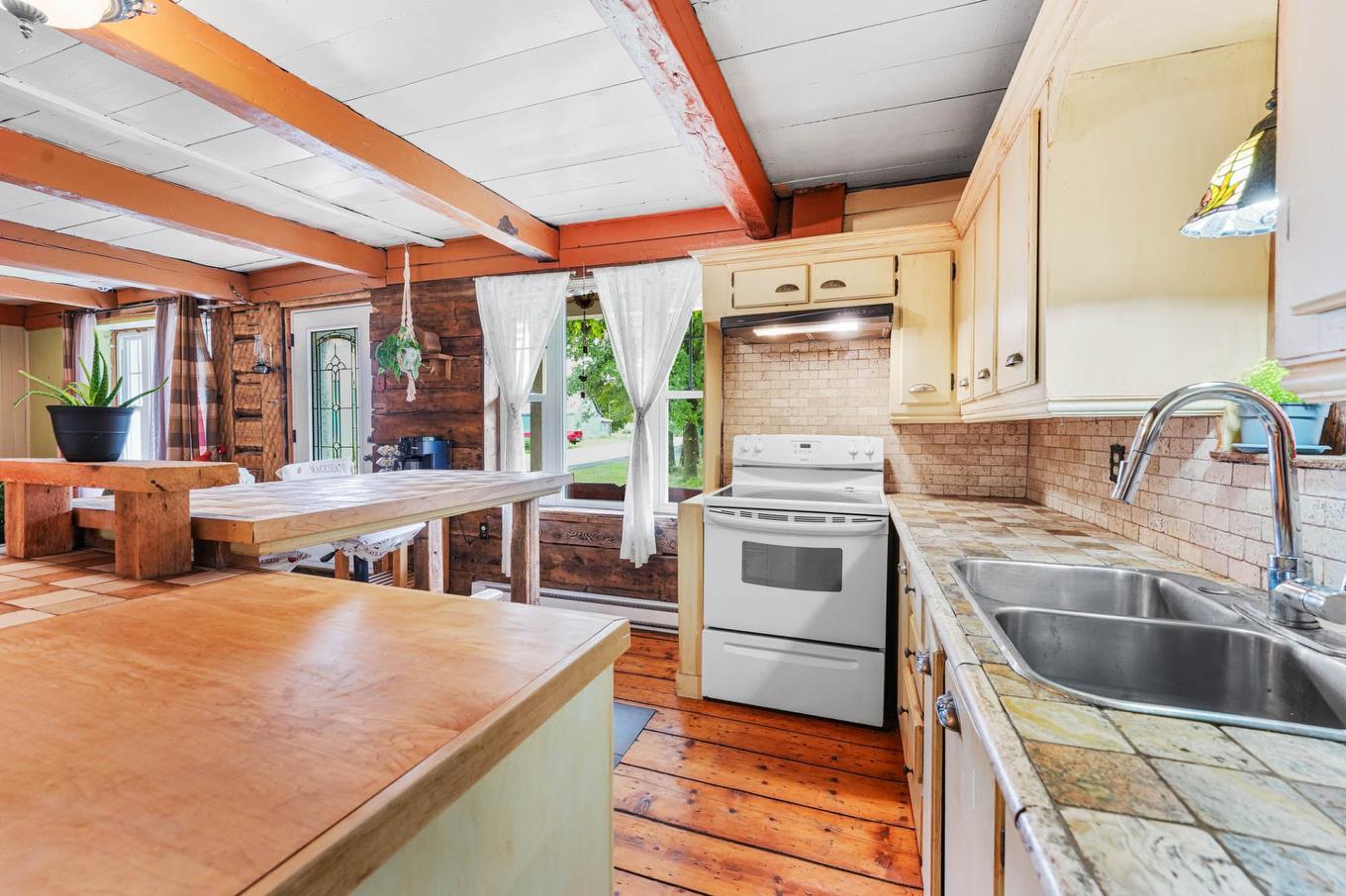 Kitchen - 1190Z Ch. Du Ruisseau-St-Georges N., Saint-Jacques, QC - Indoor Photo Showing Kitchen With Double Sink