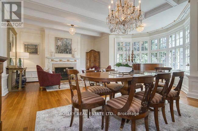 40 Castle Frank Crescent, Toronto, ON - Indoor Photo Showing Dining Room With Fireplace