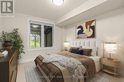 Virtually Staged Lower Bedroom -