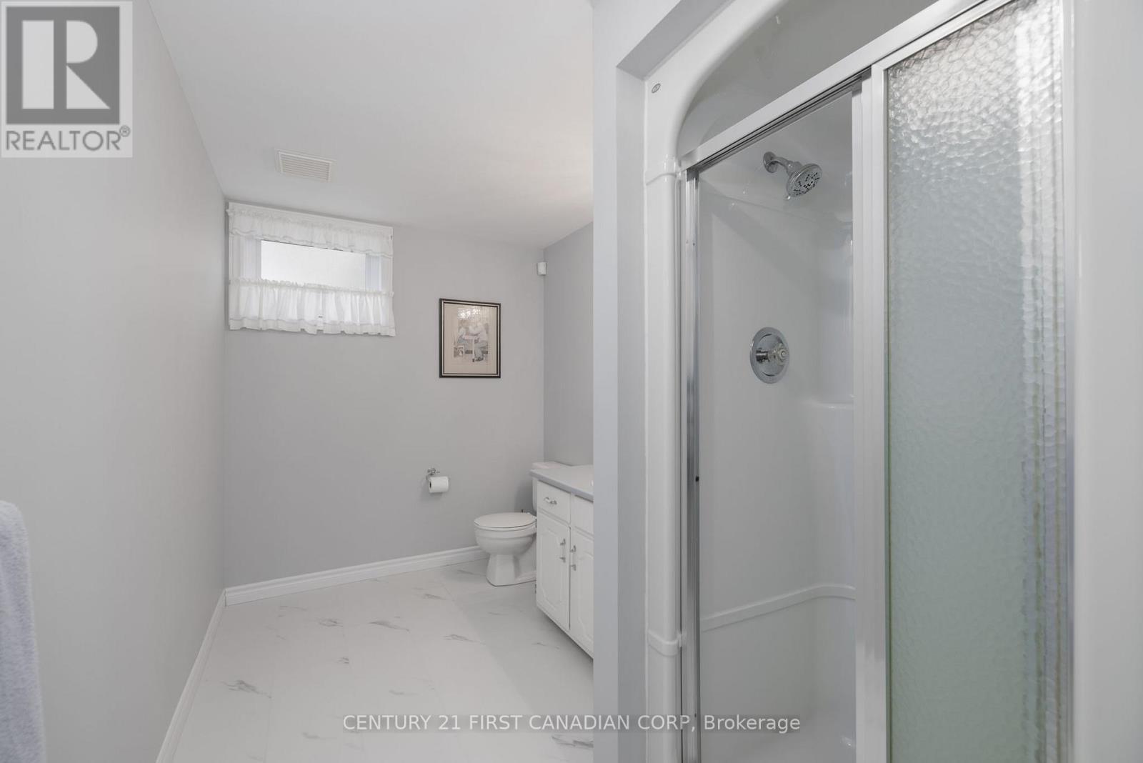 3-peice bath lower level - 196 Hull Road, Strathroy-Caradoc (Ne), ON - Indoor Photo Showing Bathroom