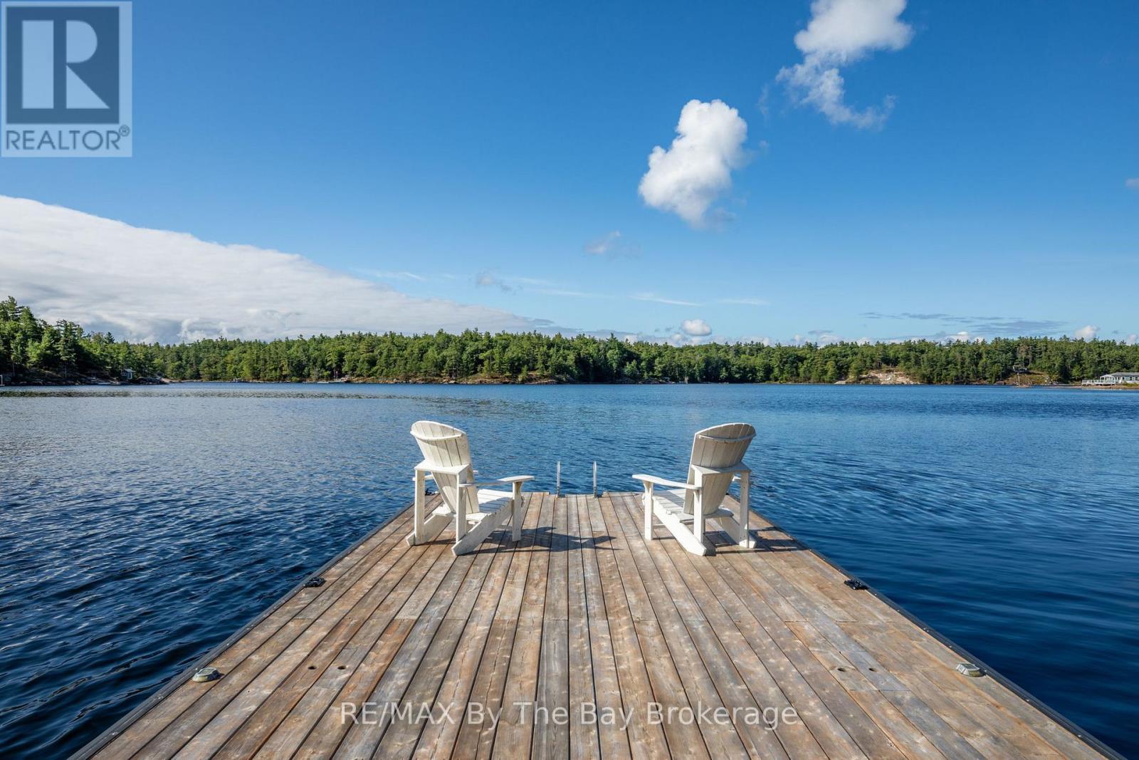 18588 Georgian Bay Shore, Georgian Bay (Gibson), ON - Outdoor With Body Of Water With Deck Patio Veranda With View