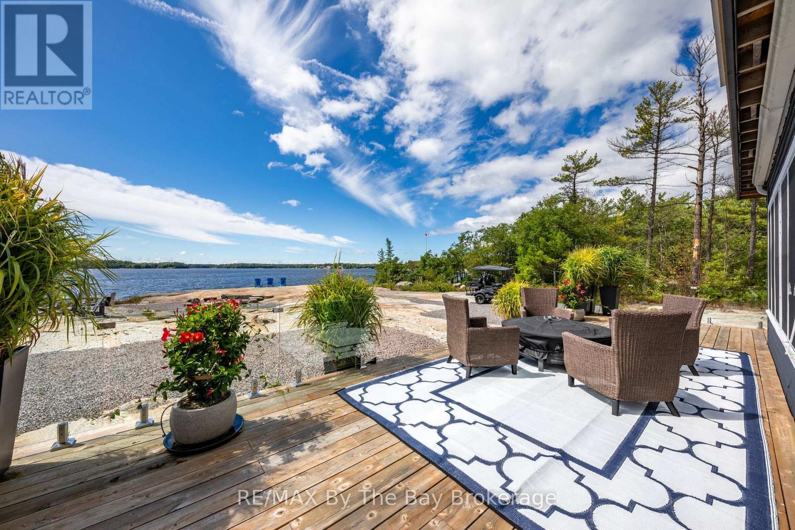 19980 Georgian Bay Shore, Georgian Bay (Gibson), ON - Outdoor With Body Of Water With Deck Patio Veranda With View