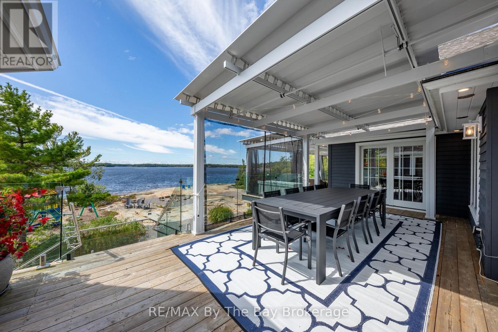 19980 Georgian Bay Shore, Georgian Bay (Gibson), ON - Outdoor With Body Of Water With Deck Patio Veranda With Exterior