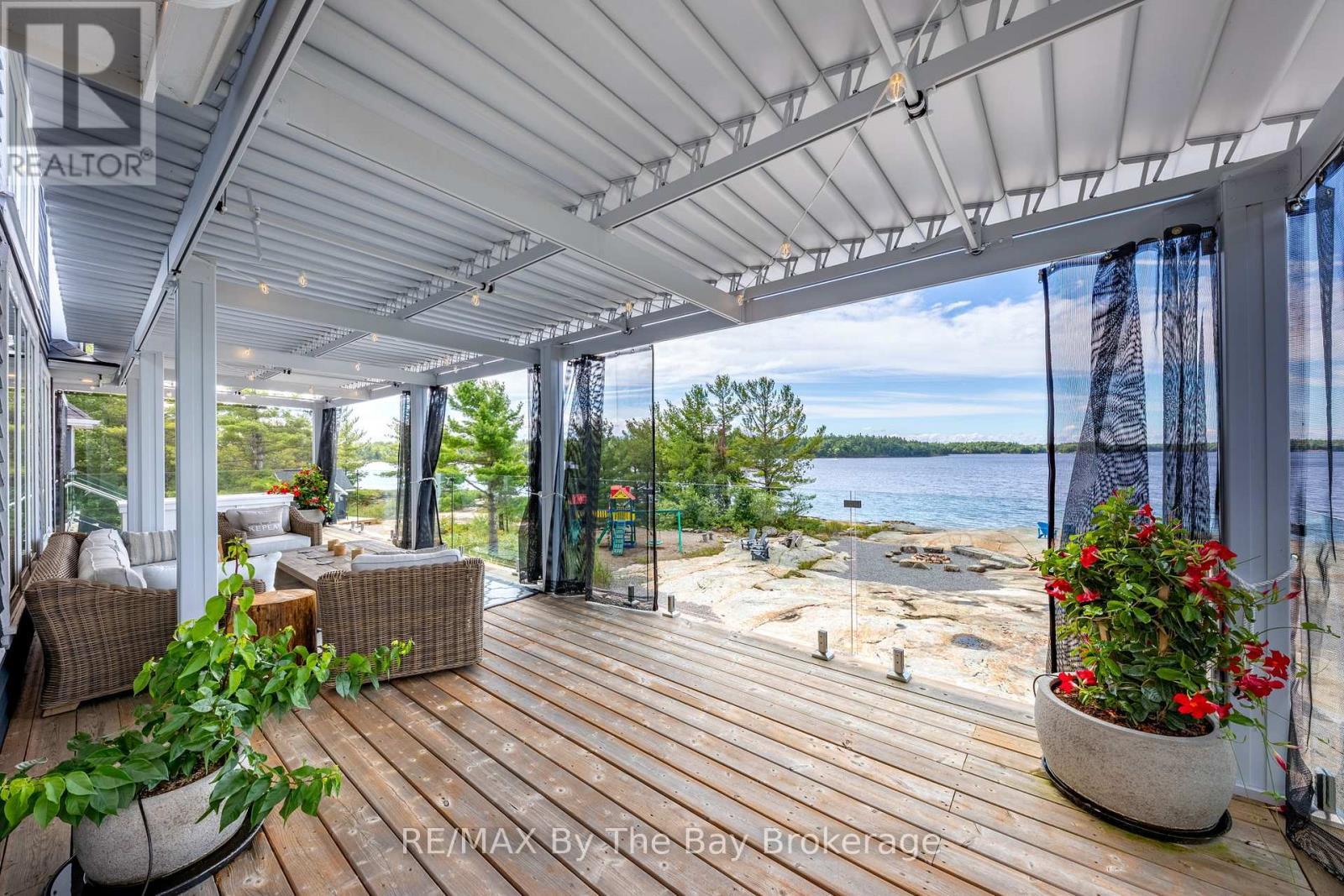 19980 Georgian Bay Shore, Georgian Bay (Gibson), ON - With Body Of Water With Deck Patio Veranda With Exterior