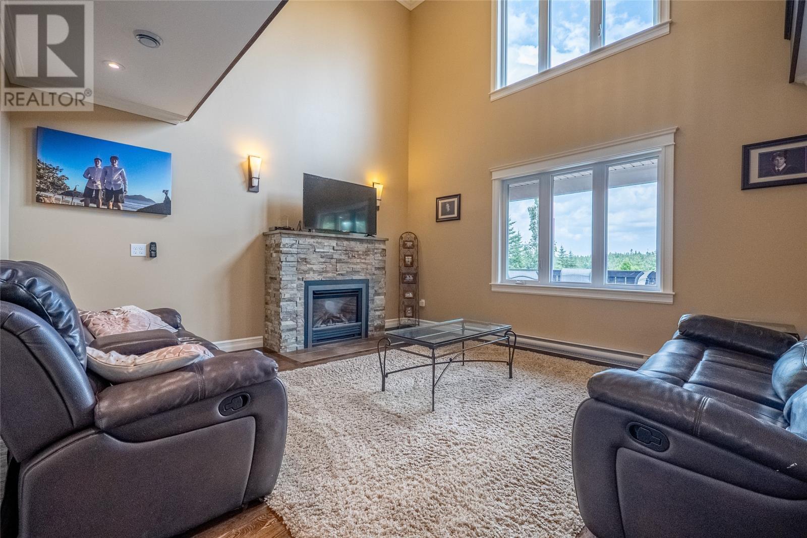 84 Farm Road, Portugal Cove St. Philips, NL - Indoor Photo Showing Living Room With Fireplace