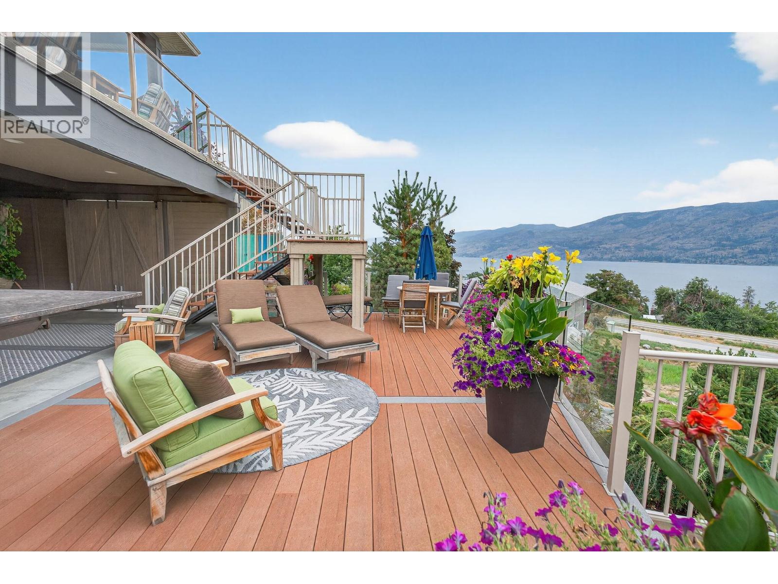 3751 Lornell Court, Peachland, BC - Outdoor With Body Of Water With Deck Patio Veranda