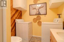 Lower level bathoom and laundry -