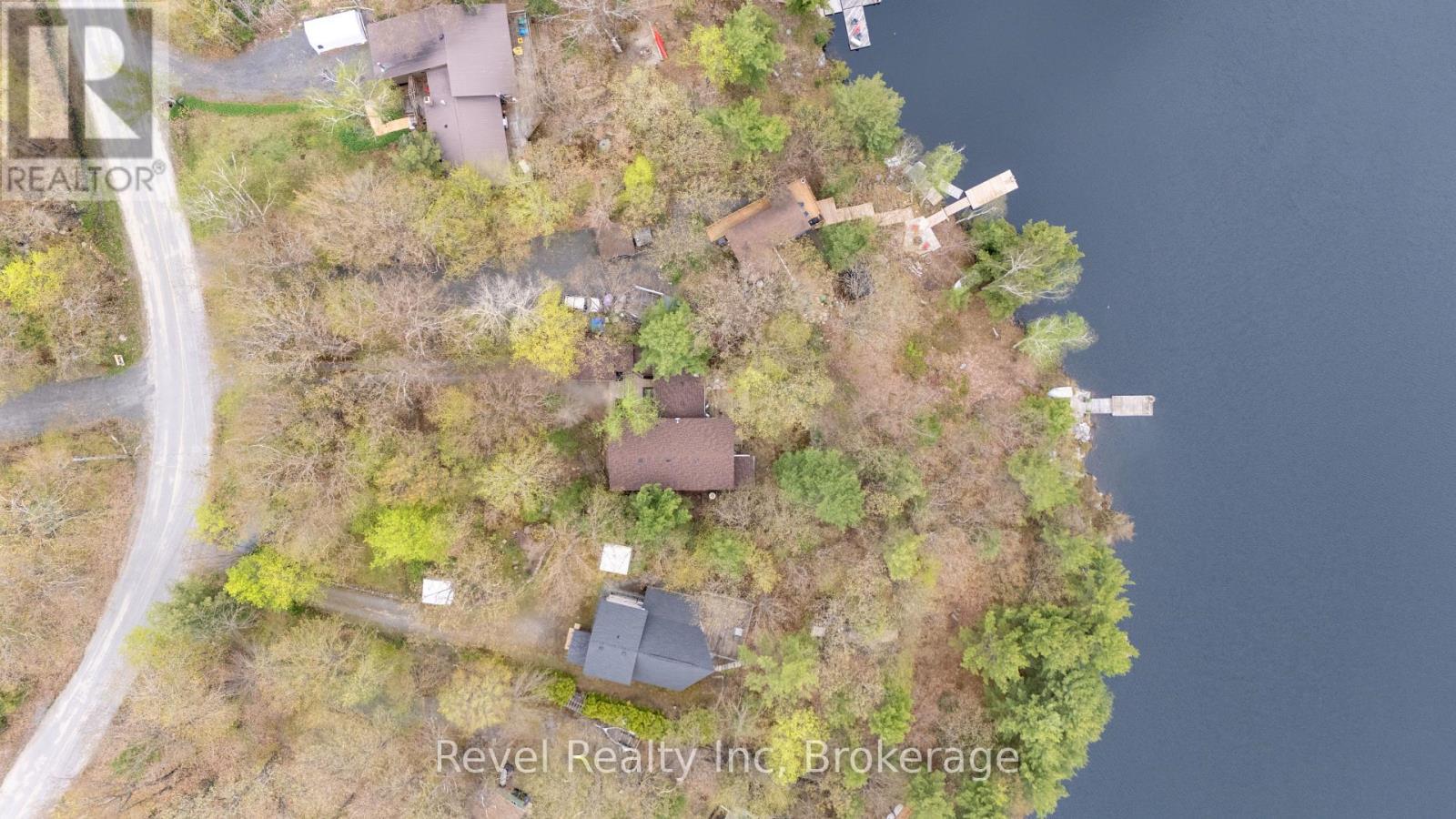 Ariel view - 14 Swallow Road, Mcdougall, ON - Outdoor With Body Of Water With View