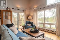 Living room view and walk-out -