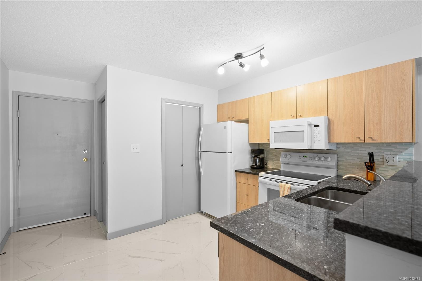 311-827 North Park St, Victoria, BC - Indoor Photo Showing Kitchen With Double Sink