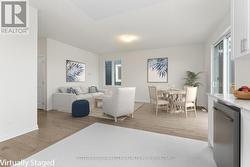 Virtually Staged Living and Eating Area -