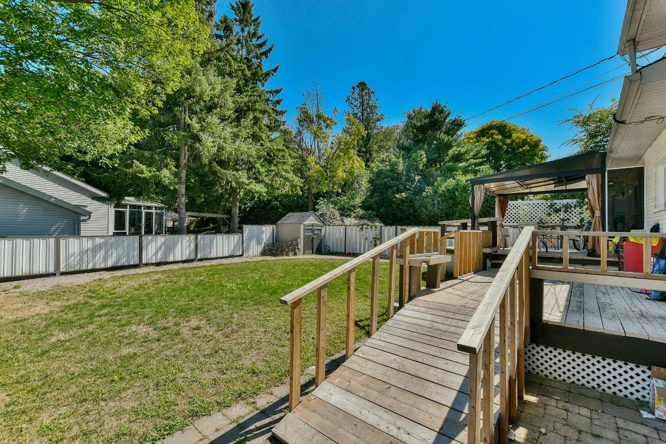 Backyard - 657 Boul. Monseigneur-Dubois, Saint-Jérôme, QC - Outdoor With Deck Patio Veranda