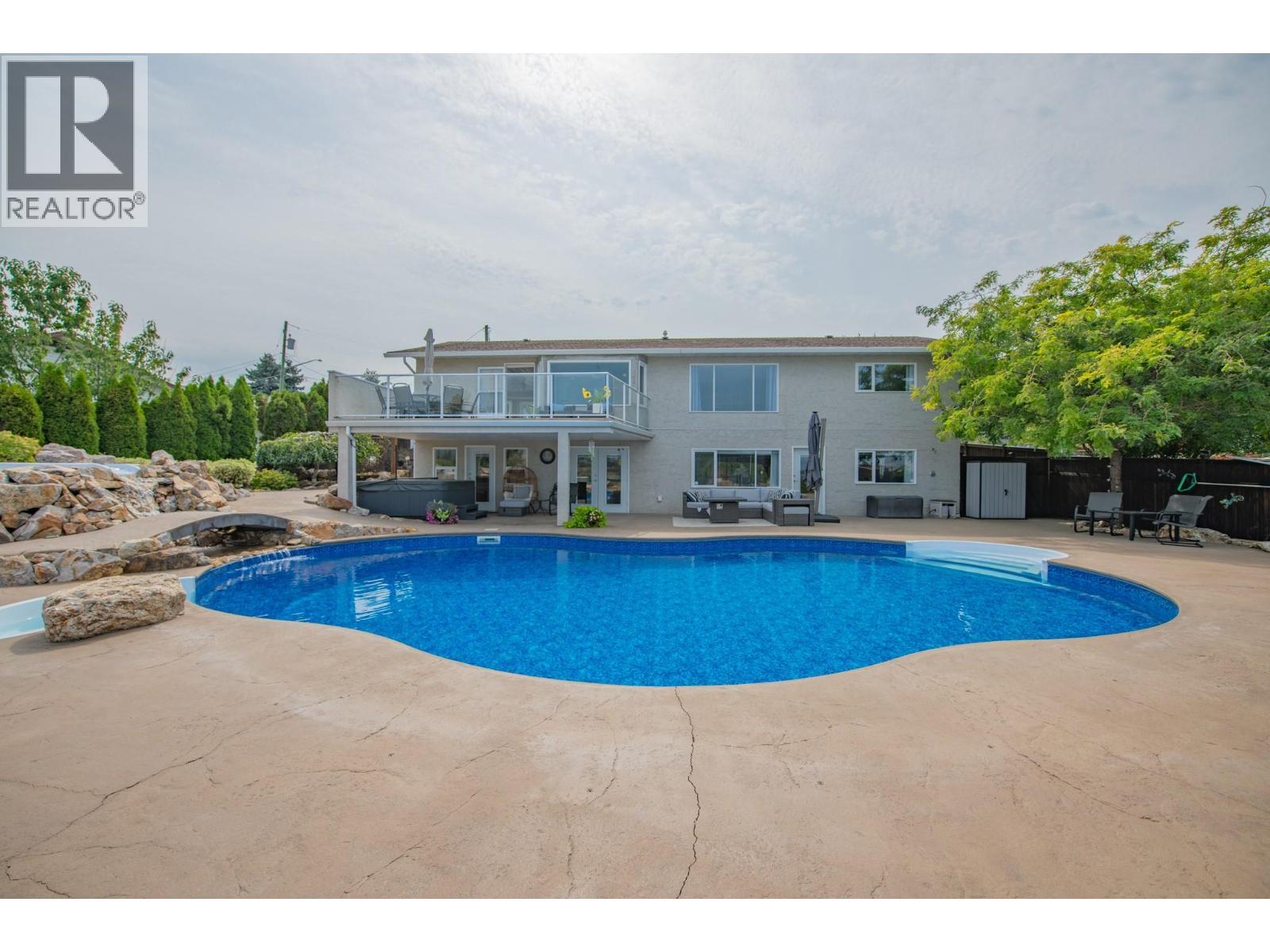 161 Cranberry Lane, Vernon, BC - Outdoor With In Ground Pool With Deck Patio Veranda With Exterior