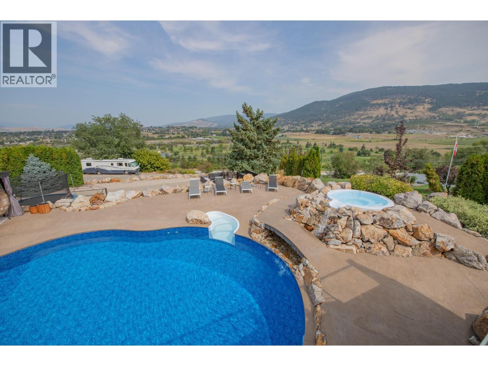 161 Cranberry Lane, Vernon, BC - Outdoor With In Ground Pool With Deck Patio Veranda With Backyard