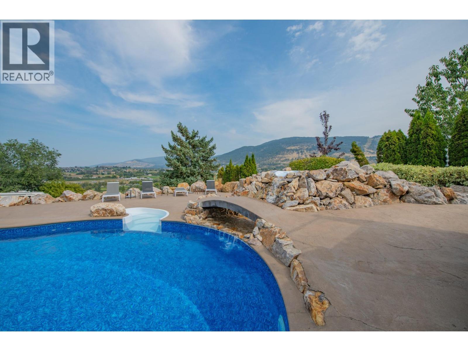 161 Cranberry Lane, Vernon, BC - Outdoor With In Ground Pool With View