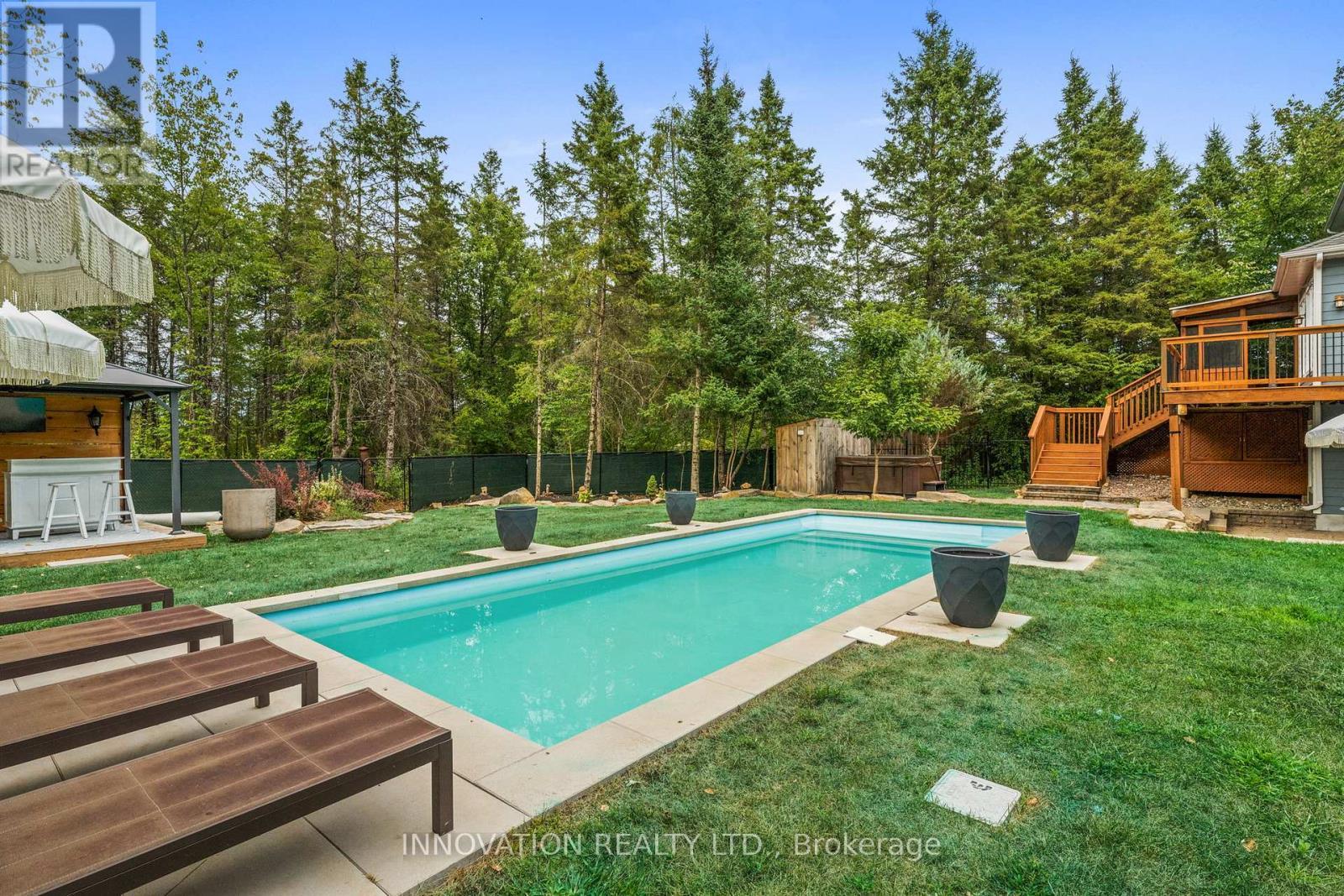 199 Blackberry Way, Ottawa, ON - Outdoor With In Ground Pool With Deck Patio Veranda With Backyard