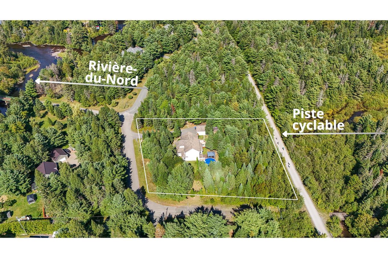 Aerial photo - 465 Rue Des Lilas, Sainte-Adèle, QC - With View