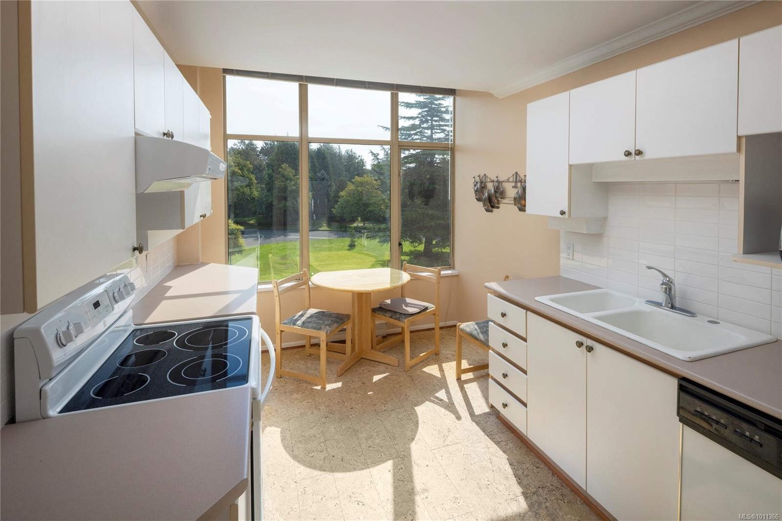 460-188 Douglas St, Victoria, BC - Indoor Photo Showing Kitchen With Double Sink