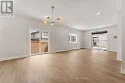 large great room with covered patio -