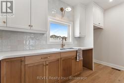 ceramic backsplash adds texture and dimension -